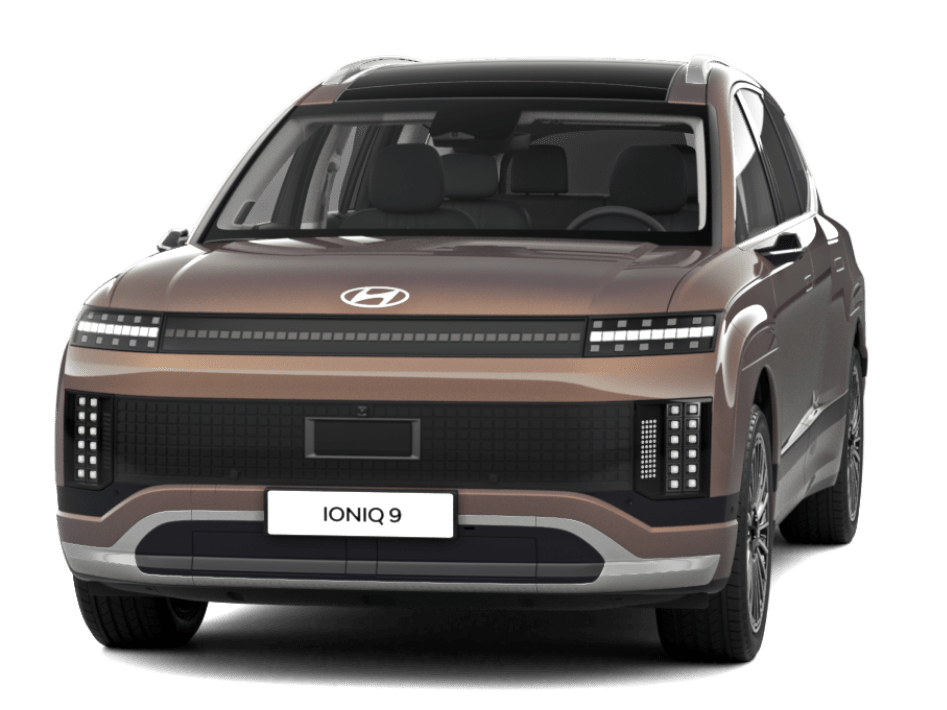 Hyundai IONIQ 9 in Bronze – Elektro-SUV in Vorderansicht